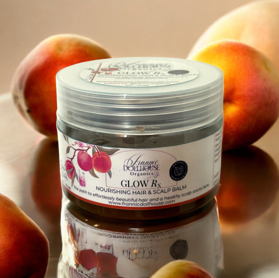 Glow Rx Nourishing Hair & Scalp Balm Intense - Peach Nectar image 1